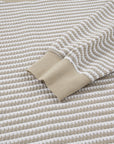 Vanessa Knit Ribbed Trim Long Sleeve PLUS Top