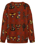 Baha Ranch Colores de Mexico Talavera Floral Animals Drop Shoulder Cardigan