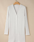 Gianna Ribbed Up Tunic Cardigan