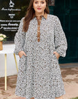 Ayah Sleeve Loose Mini PLUS Dress
