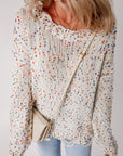 Isabel Confetti Distressed Knit Sweater