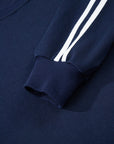 Hana Striped Detail Crewneck Pullover