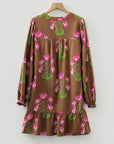 Kelly Hem Puff Sleeve Dress