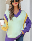 Colette Knitted Drop Shoulder Sweater