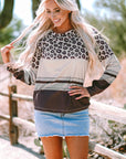 Teagan Color Block Crewneck Long Sleeve Top
