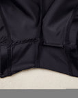 Solid Ribbed Patchwork High Waist Athletic Shorts