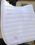 Satin Classic Jump Competition Saddle Pad - White