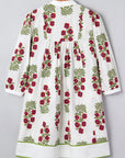 Halo Sleeve Loose Floral Dress