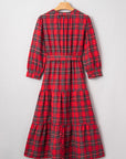 Della Ruffle Hem Long Dress