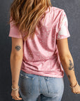 Tie Dye Bleached Short Sleeve T-Shirt