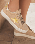 Emily Patchwork Lace Up Sneakers