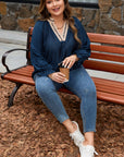Katelyn Long Flounce Sleeve PLUS Blouse