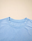 Mineral Wash Tank Top and Lined Split Skirt Set