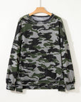 Honey Patchwork Drop Shoulder Sweatshirt