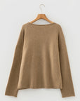 Frilled Lace Contrast Trim Buttoned Cardigan Sweater