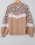 Eliana Block Knit Baggy Sweater