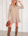 Yamileth Shirt Mini Dress Long Sleeve Top