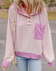 Johanna Patch Drawstring Hooded Top