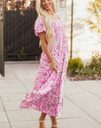 Raina Sleeve Flowy Long Dress