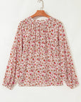 Carter Notched Puff Sleeve Blouse