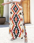 Baha Ranch San Antonio Aztec Tiered Prairie Maxi Skirt