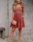 Aurelia Trim Sleeveless Mini Dress