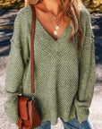 Juliette Loose Eyelet Shoulder Sweater