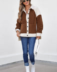 Alia Patchwork Down Fleece Shacket