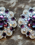Amethyst Ab Crystal Berry Headstall Saddle Tack Hilason