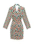 Colorado Aztec Women's Belted Satin Feel Dressing Lounge Robe