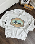 RTS Western Buckle Quarter Zip Medium
