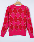 Wynter Pattern Knit Casual Sweater