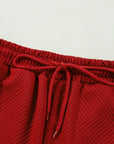 Textured Top and Pants Set