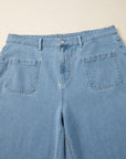 Adelyn Textured Wide Leg PLUS Jeans