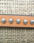 28" Hilason Western Horse Roping Tie Down Strap Snap Tan Silver Spot