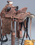 17 In Western Horse Saddle American Leather Wade Ranch Roping Dark Brown Hilason