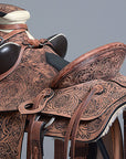 17 In Western Horse Saddle American Leather Wade Ranch Roping Dark Brown Hilason