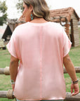 Nyomi Short Batwing Sleeve PLUS Top