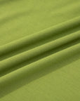 Solid V-Neck Cap Sleeve Elastic Waist Dress