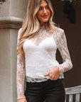 Brittany Mock Slim Fit Long Sleeve Top