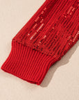 Isabella Sleeves Christmas Turtleneck Sweater