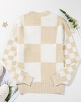 Vivifira Print Drop Shoulder Sweater