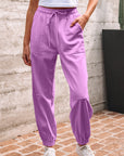 Antonella Solid Color Jogger Pants