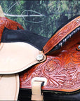 Flex Tree Western Horse Saddle American Leather Trail Barrel By Hilason