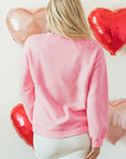 Genevieve Heart Valentines Day Pullover