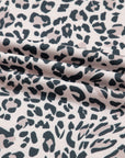 Leopard Varsity Stripe V-Neck Long Sleeve Top