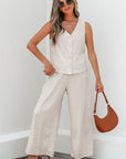 Ember apricot Tank Top Set