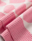 Skylar Heart Print Knit Sweater