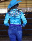 Lightweight Stretch Satin Yoke Rodeo Shirt For Western Riders Breathable Comfort