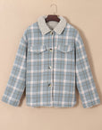 Madison Cuffs Patchwork Plaid Shirt